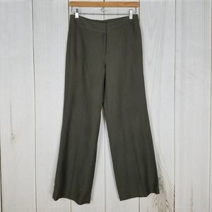 Alex Marie Green Wide Leg Linen Pants Slacks